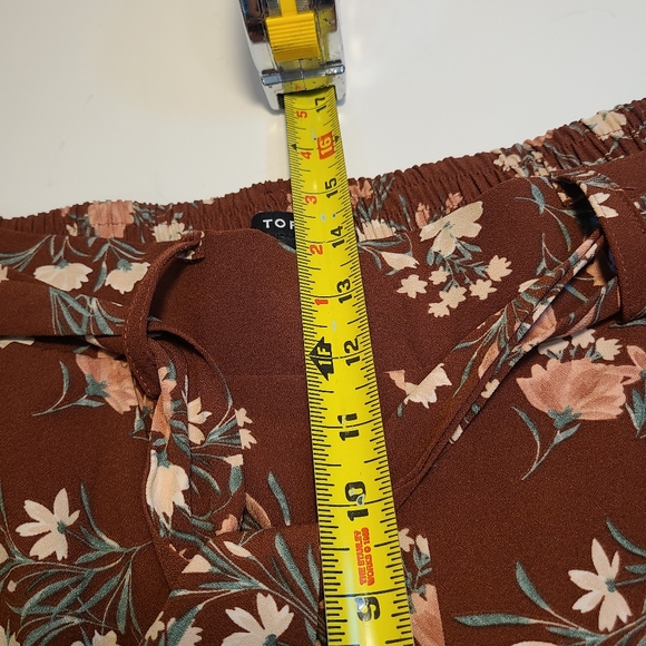 Torrid Pull-On Wide Leg Refined Crepe High-Rise Pant Floral 1X Pockets Polyester - Picture 4 of 9